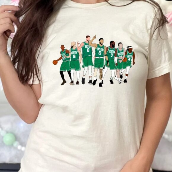 D White, Jrue, Jayson KP, Jays, Al T-Shirt, Boston Celtics T-Shirt - Picture 1 of 1